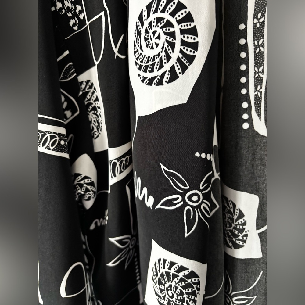 Vintage Peter Popovitch Black & White Abstract Print Open Front Jacket M - Picture 6 of 10